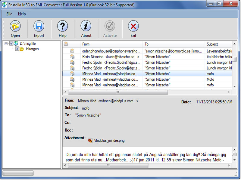 softknoll eml to msg converter software