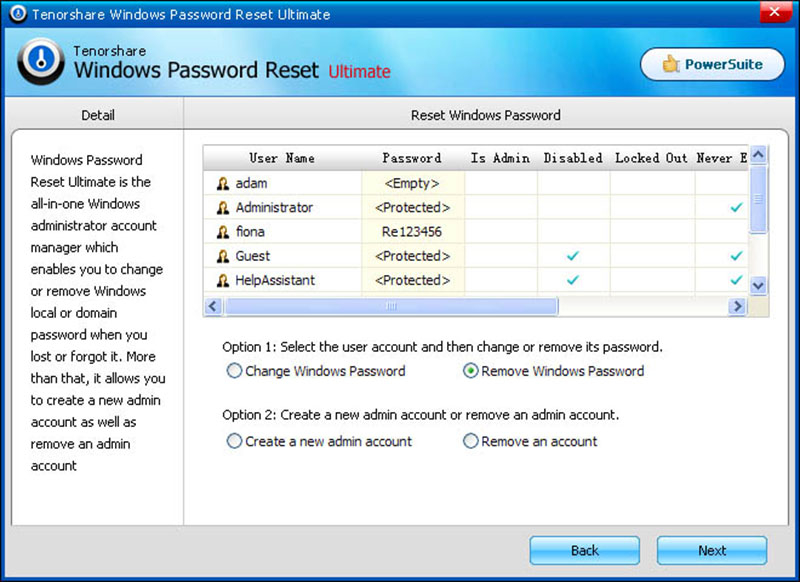 windows 7 ultimate password reset software