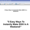 5 Easy Ways to Make $500 in a Weekend