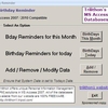 Birthday Reminder