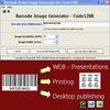 Code128 barcode prime image generator