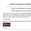 Credit Card Transfers UK