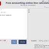 Free accounting online line calculator