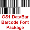 GS1 DataBar Barcode Font Package