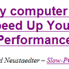 How to Speed Up Your Slow PC Performance