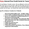 Interest Free Credit Cards