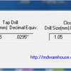 ISO Metric Tap Drill Calculator