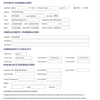 Patient Intake Form - Sample