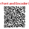 QR Code Font and Encoder Package