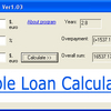 Simple loan calculator