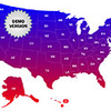 USA Gradient Map Locator